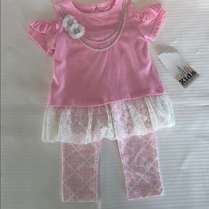 18 mo Girls Two Piece Set. New with tags.